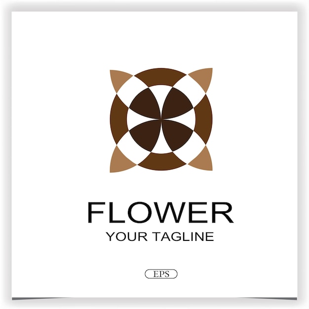 Abstract flower clasic logo premium elegant template vector eps 10