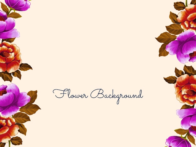 Abstract flower design decorative nature background