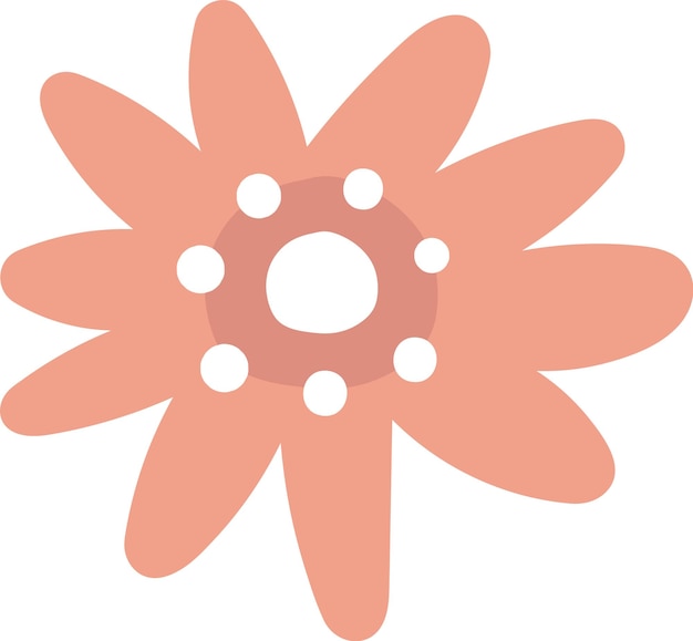 Vector abstract flower head