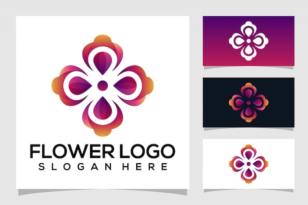 Abstract flower logo