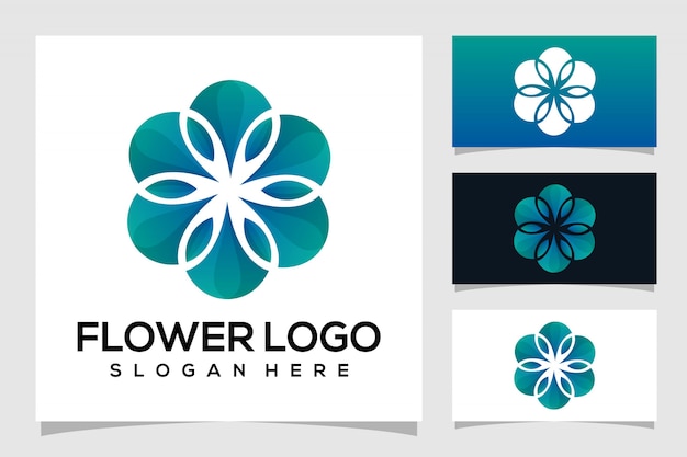 Abstract flower logo