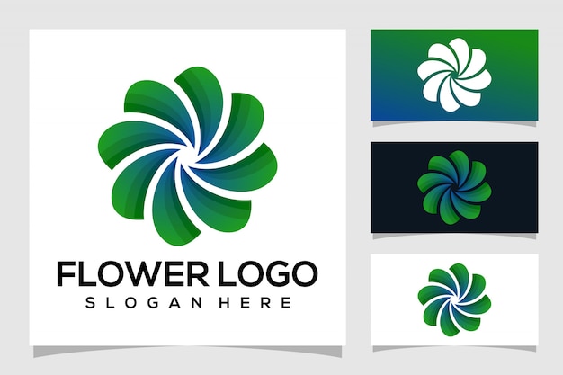 Abstract flower logo