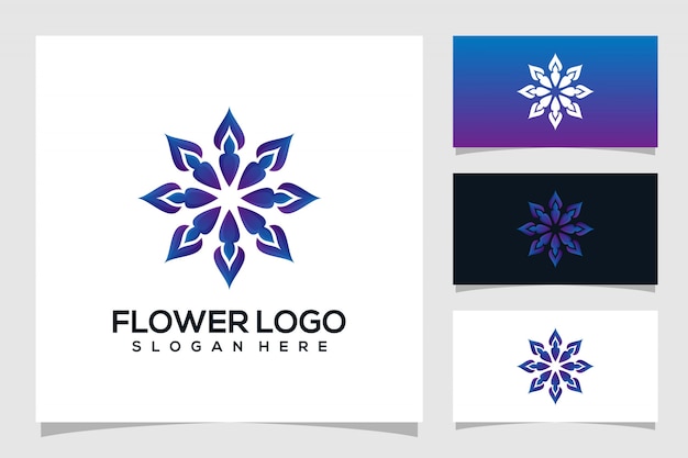 Abstract flower logo