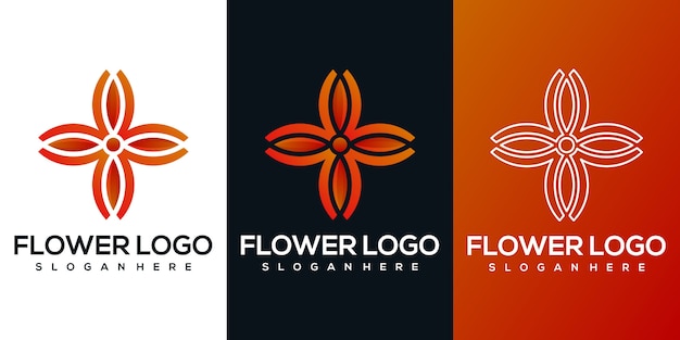 Abstract flower logo