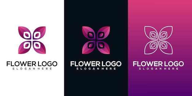 Abstract flower logo