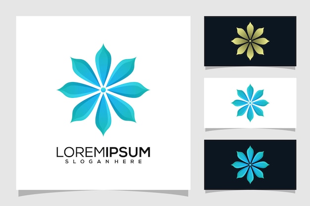Абстрактный цветочный логотип