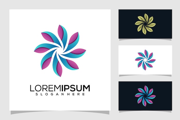 Abstract flower logo