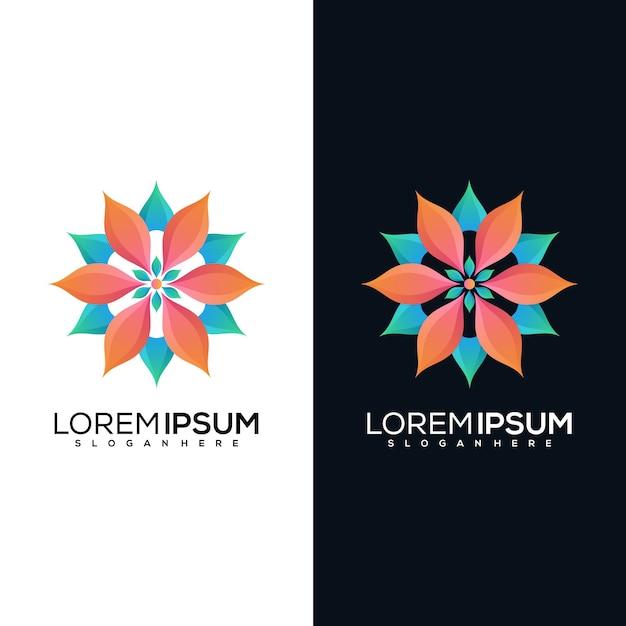 Abstract flower logo