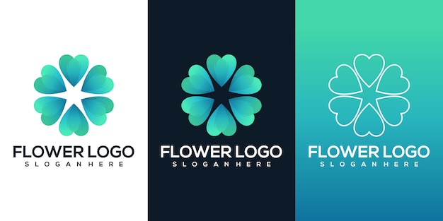 Logo astratto fiore