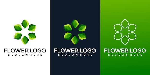 Abstract flower logo