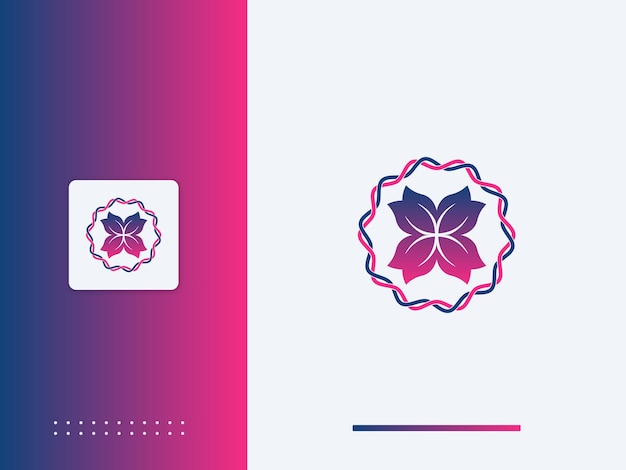 Abstract flower logo