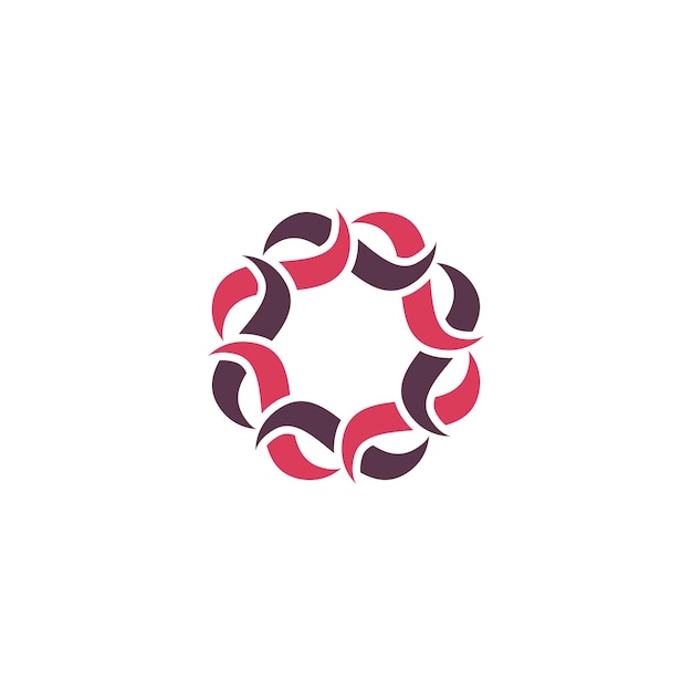 Абстрактный цветок логотип
