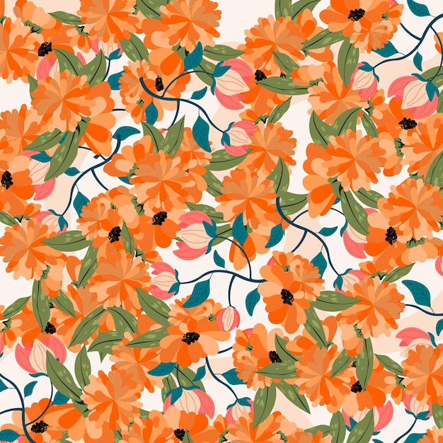 Abstract flower pattern background. Vector illustration. Abstract background.