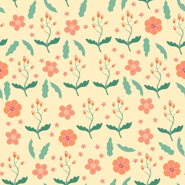 Abstract flower pattern background Vector illustration