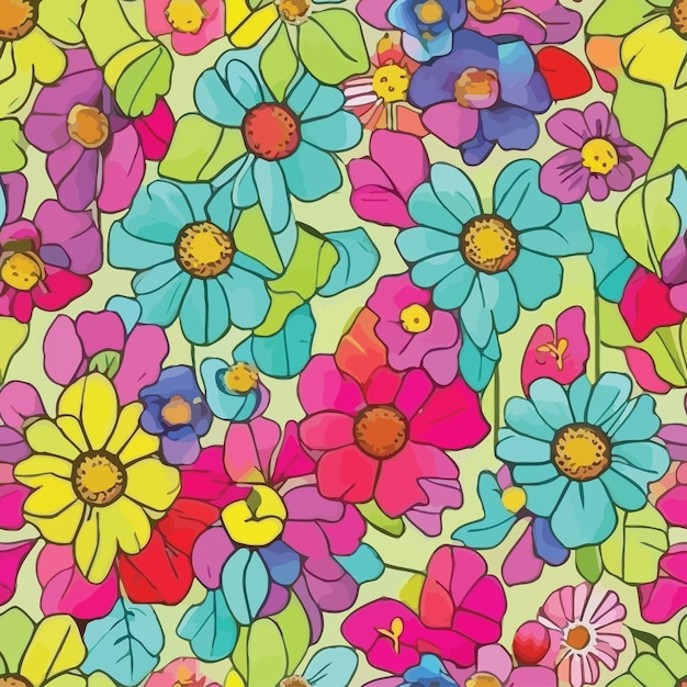 abstract flower pattern for element design