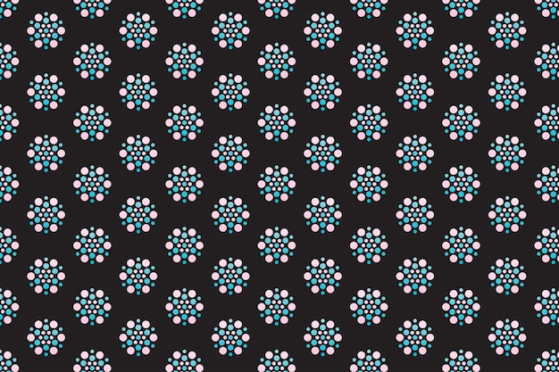 Abstract flower pattern free vector