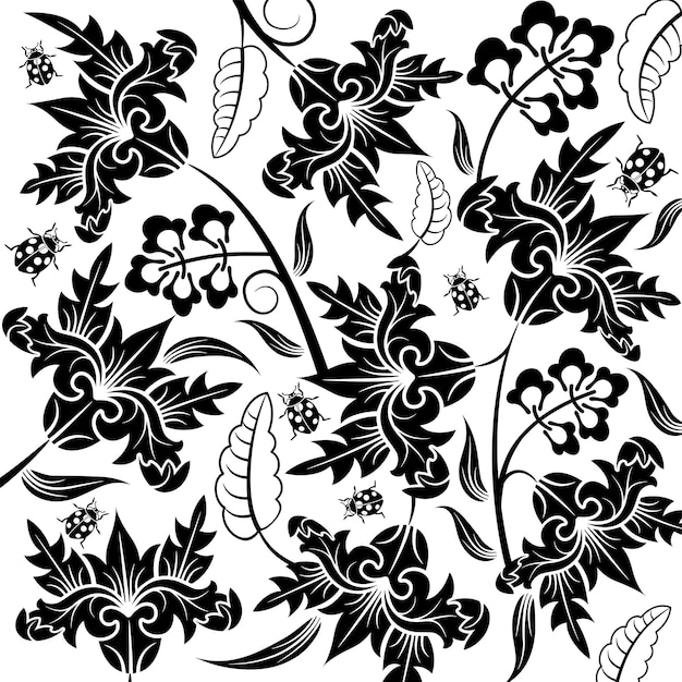 Abstract flower pattern