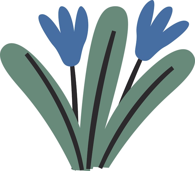abstract flower plant