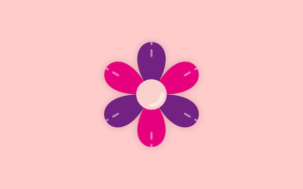 Abstract flower symbol background