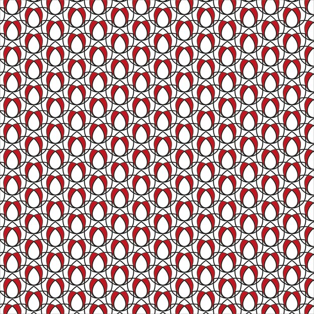 Vector abstract flowers pattern vector