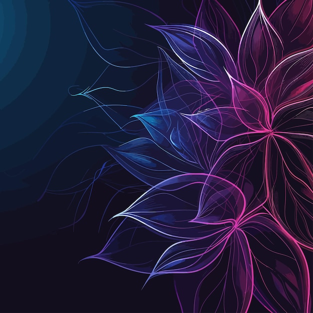 Vector abstract flowers vector