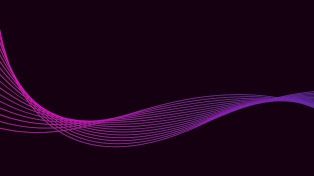 Vector abstract flowing colorful pink wave background vector