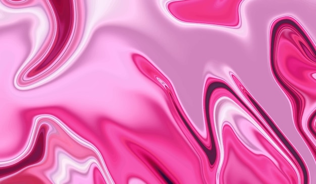 Vector abstract fluid art background pink colors smooth and glossy wave