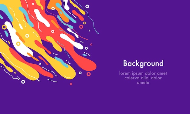 Abstract fluid background design vector for flyer brochure