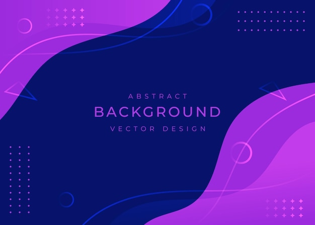 Abstract fluid background design with curve shapes in purple color