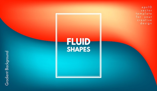 Abstract fluid background with 3d wave liquid shapes