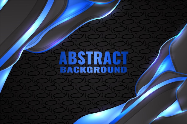 Abstract fluid background with black and blue color