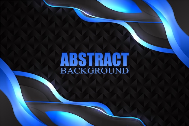 Abstract fluid background with black and blue color