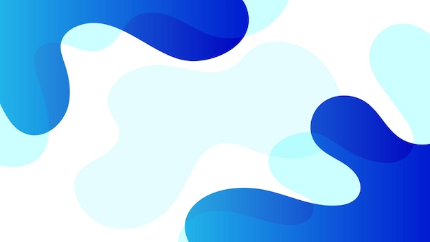 Abstract fluid background with blue color vector illustration