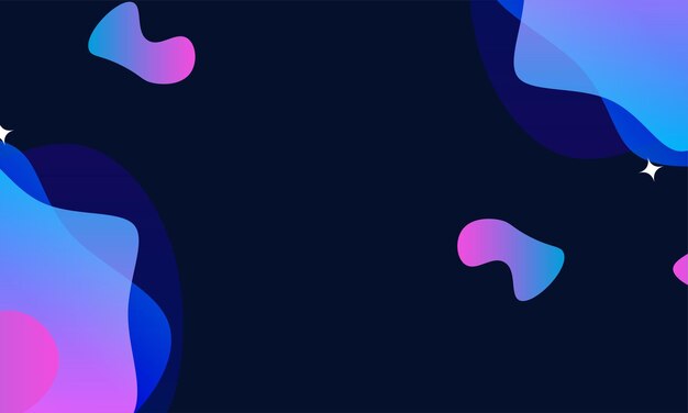 Vector abstract fluid background with colorful gradient