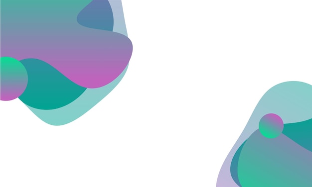 Vector abstract fluid background with colorful gradient