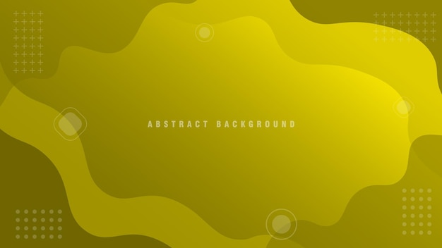 abstract fluid background with yellow gold color. gradient color