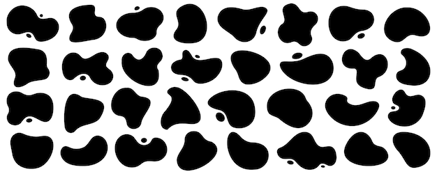 Abstract fluid banner collection Set of blank liquid frame