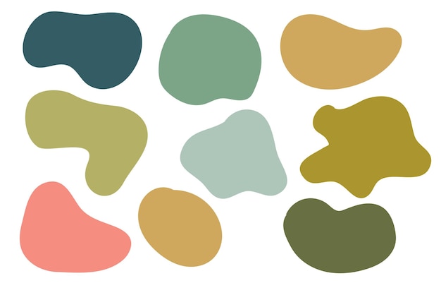 Abstract Fluid Blob Frame Collection Set (Набор коллекций фрейм с жидкостными пузырьками)