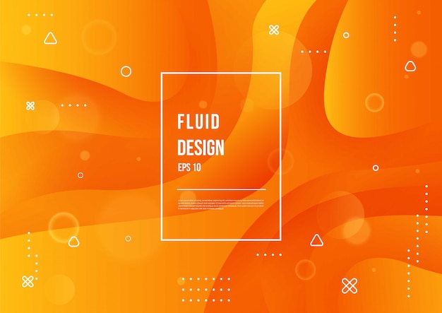 Abstract fluid color of neon color liquid gradient background with modern geometric dynamic