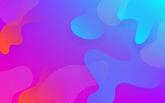 Vector abstract fluid color pattern vector background