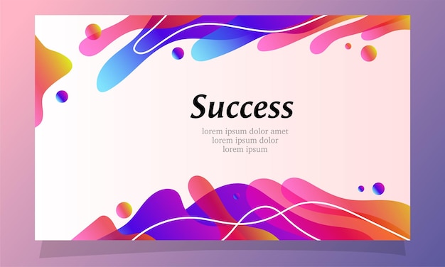 Disegno vettoriale di sfondo di colore sfumato fluido astratto per lo sfondo web della pagina di destinazione