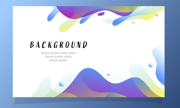 abstract fluid gradient color background vector design for landing page web background