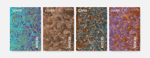 Abstract Fluid Marble Cover Collection
