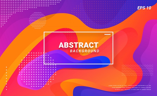 Vector abstract  fluid shapes background vector