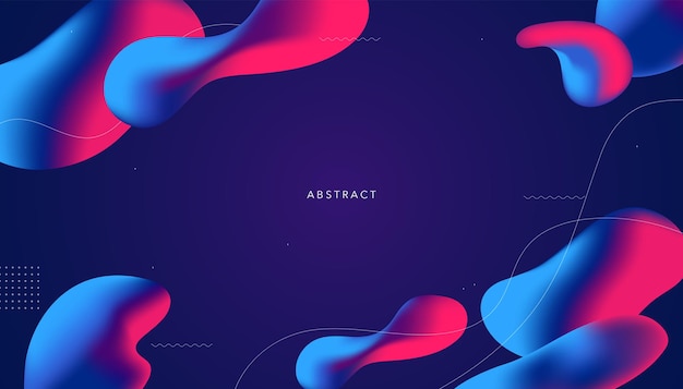 abstract fluid shapes background