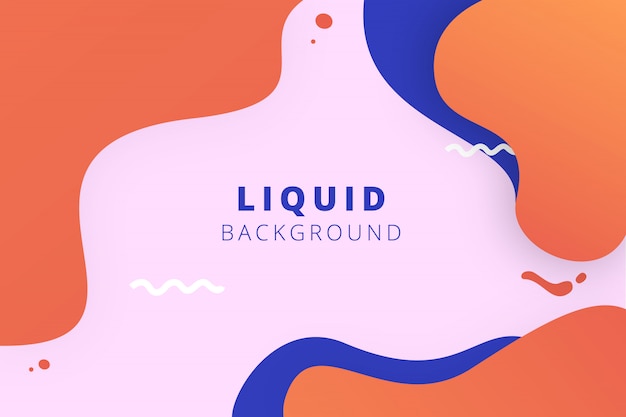 Abstract fluid shapes background 