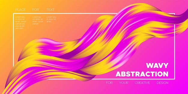 Abstract fluid shapes gradient background in vibrant colors