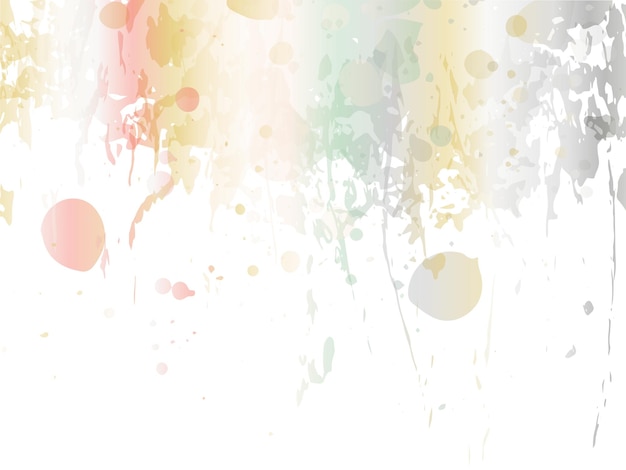 Abstract Fluid Splash.  Isolated Splash on White Backdrop. Sale Banner Brushstroke. Gradient Paintbrush. Vector Brush Stroke. Rainbow Watercolor Textured Background.