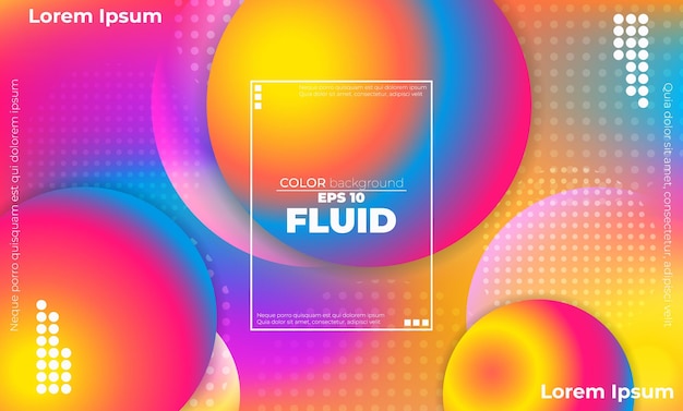 Abstract fluid wave color pattern of neon color liquid gradient background with modern geometric dynamic motion style Suitable For Wallpaper Banner Background Card Book Illustration landing page