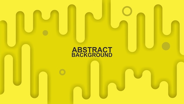 Abstract fluid yellow with shadow background illustration